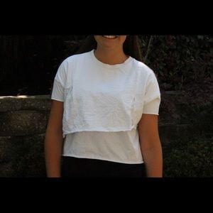 White asymmetrical Tshirt